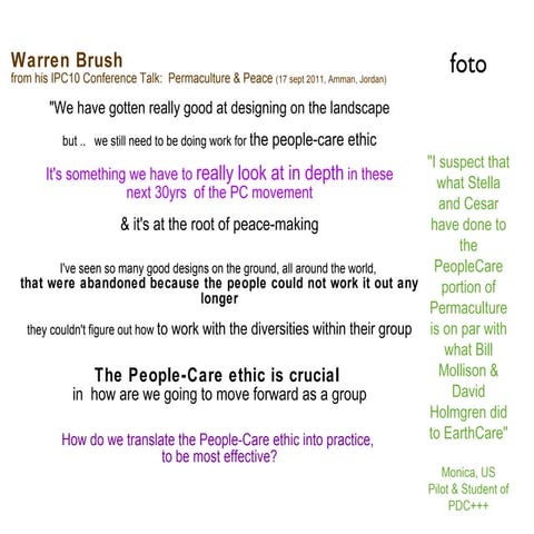 IPC10 Presentation: Integral Permaculture Curriculum