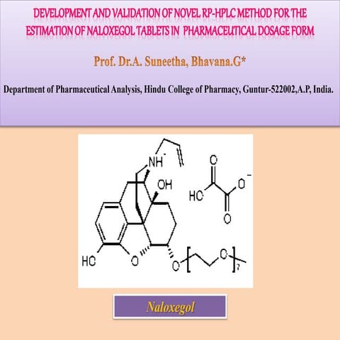 Development and Validation of Novel RP-HPLC method for the estimation of Nalo...