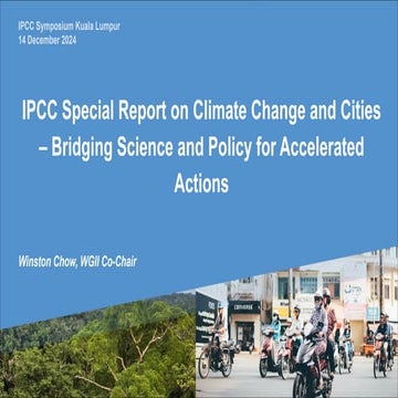 IPCC Symposium Session 2: Bridging science and policy for accelerated ...