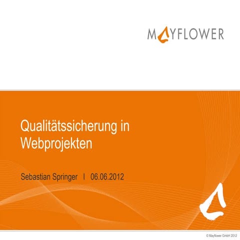 Qualitätssicherung in Webprojekten