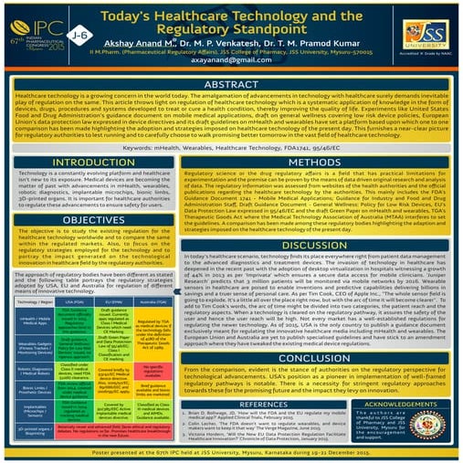 Today's Healthcare Technology and the Regulatory Standpoint