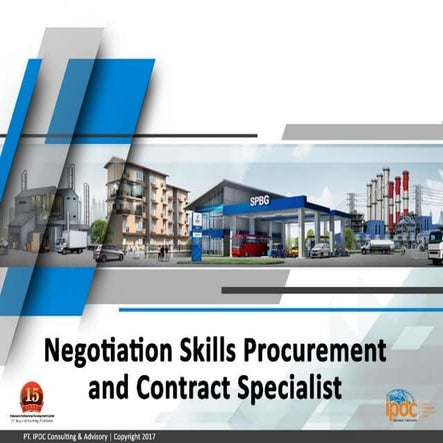 IPDC TRAINING - Negotiation Skills for Procurement and Contract Specialist