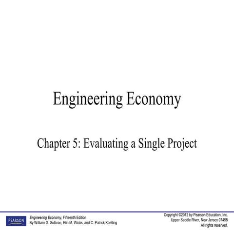 Evaluating a Single Project