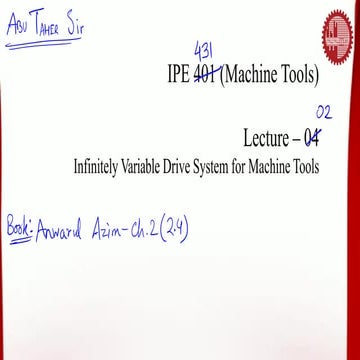 Comprehensive Overview of Infinitely Variable Drive Systems in Machine ...