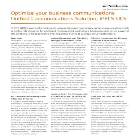 iPECS LIK Brochure | PDF