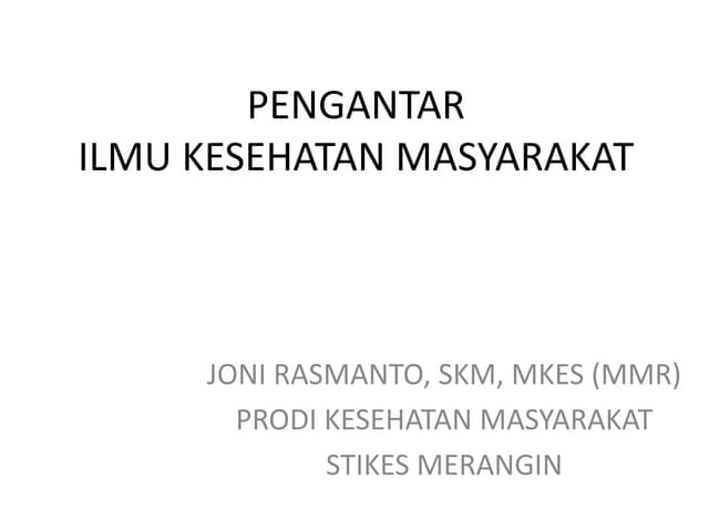 I pengantar ikm