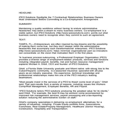 PEO 101: What You Need To Know! | PDF