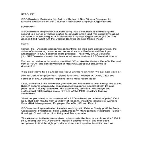 Guide to PEO Billing Reports | PDF