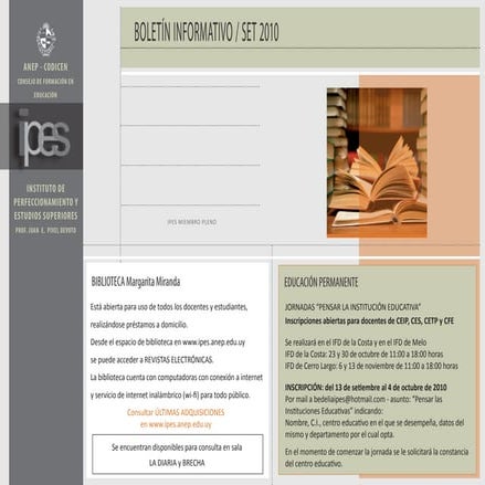 Ipes boletin set10