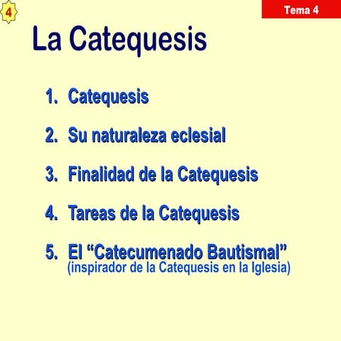 pedagogía como catequesis