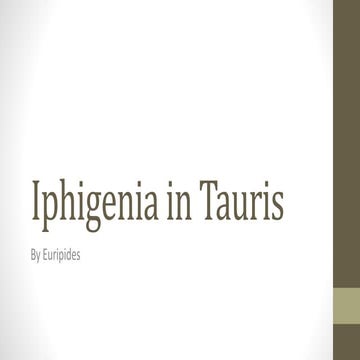 Iphegenia at tauris
