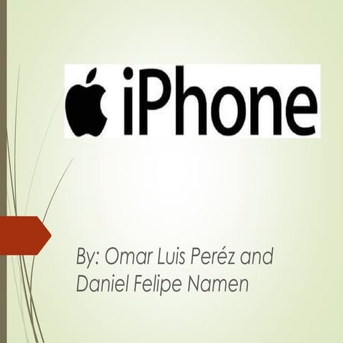 power point Presentation on I Phone | PPTX