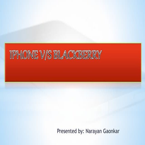 Iphone vs blackberry