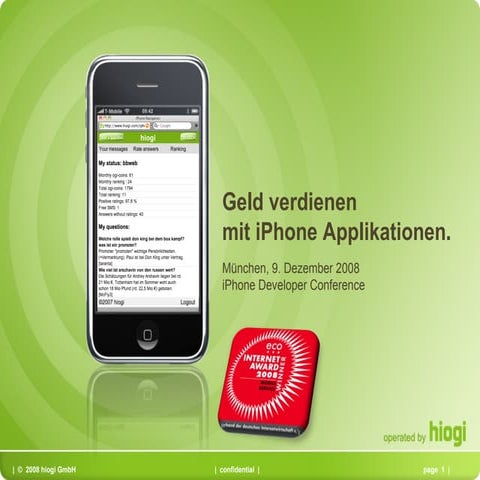 Monetarisierung von iPhone-Applikationen