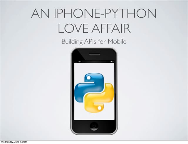 iPhone Python love affair