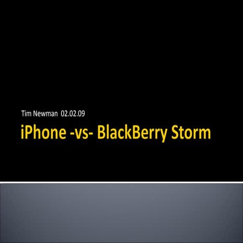 iPhone  vs  BlackBerry Storm