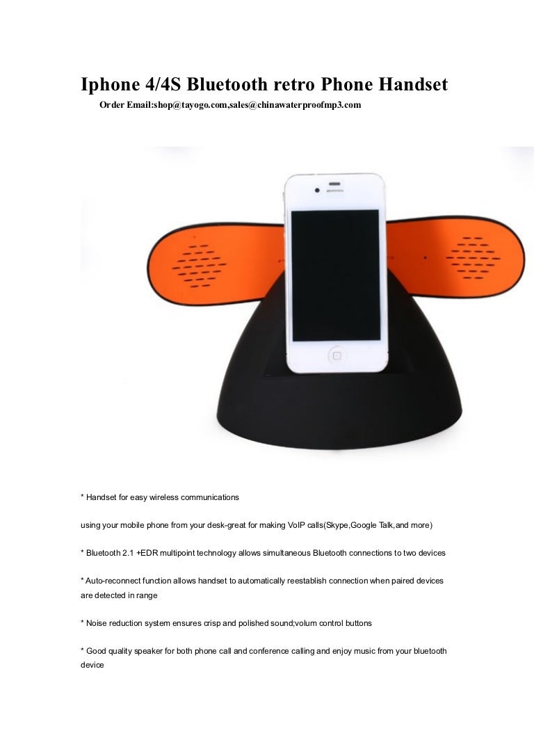 bluetooth for iphone 4