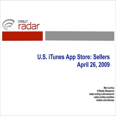 U.S. iTunes App Store: Sellers