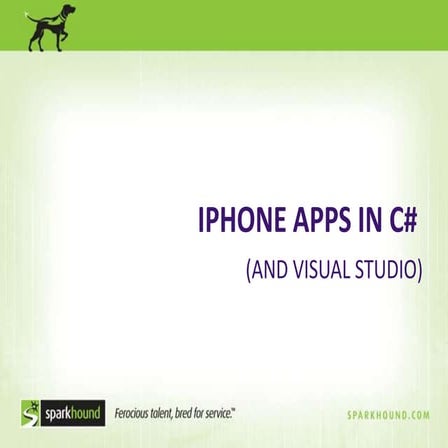 iPhone Apps in .NET