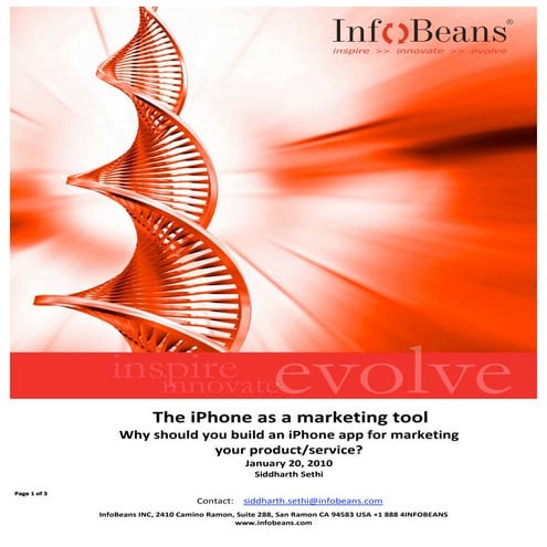 iPhone as a marketing tool