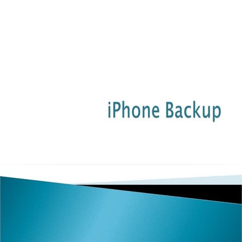 Use iPhone Backup When iTunes Fails To Produce Backup