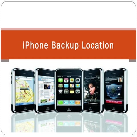 iPhone Backup Location made by iTunes  