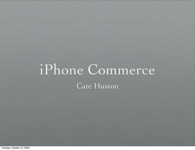 iPhone Commerce