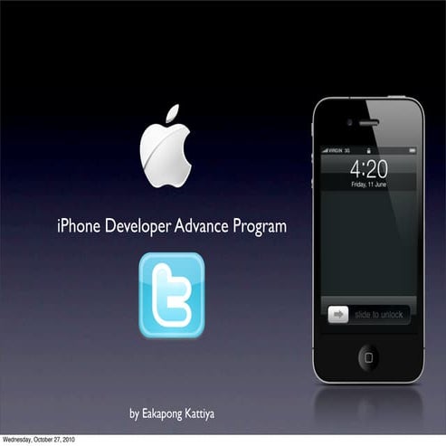 Iphone developer advance   twitter