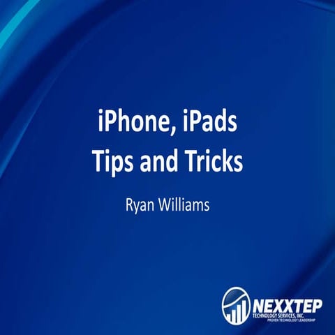 iPhone and iPad Tips and Tricks