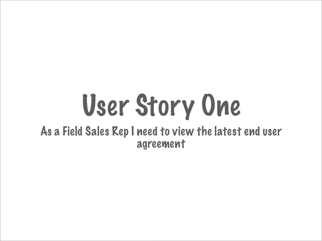 iPhone UI Paper Prototype - User Story One