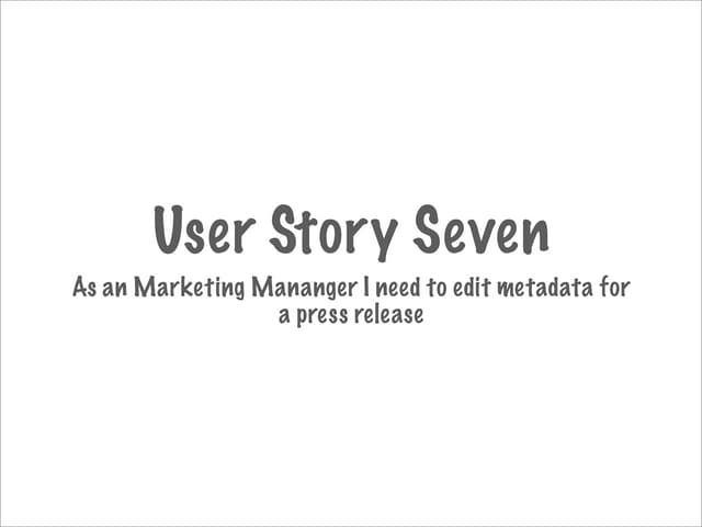 iPhone Paper Prototype - User Story Seven