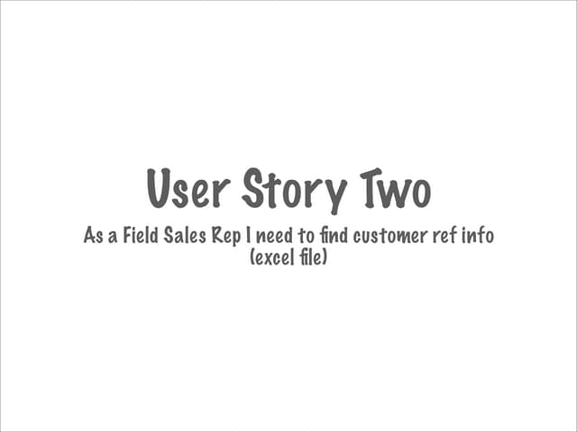 iPhone Paper Prototype - User Story Two