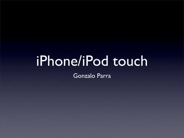 Iphone Presentation for MuMe09
