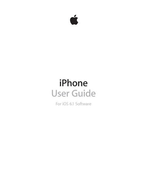 Iphone user guide | PDF