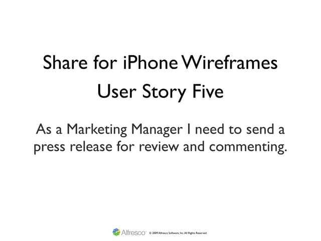 Share for iPhone UI Wireframes - User Story Five