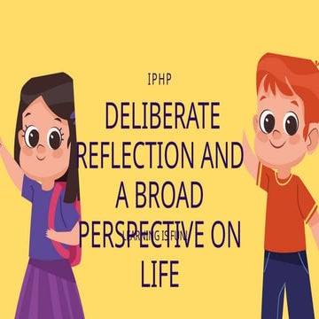 Deliberate Reflection and Broad Perspective for Better Decision-Making ...