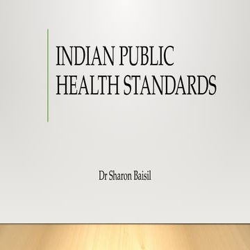 Indian Public Health Standards of Primary Health Center