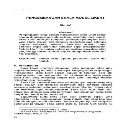 Skala Model Likert