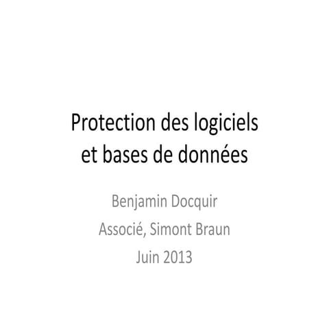 Ip in digital environment b. docquir