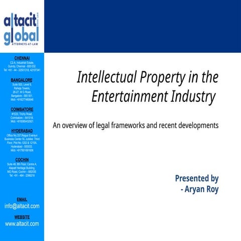 IP in the Entertainment Industry by Altacit Global