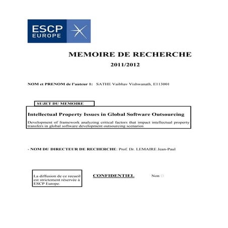 Ip issues in global software outsourcing