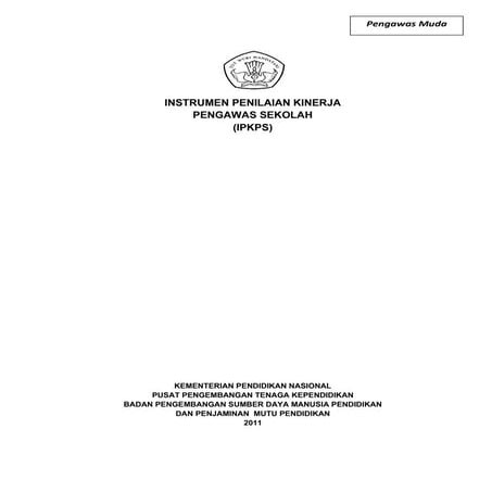 Instrumen Penilaian Kinerja Pengawas Sekolah