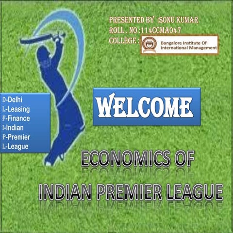 Ipl econmy presentation
