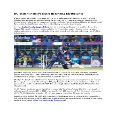 IPL Final Nicholas Pooran Is Redefining T20 Brilliance.docx