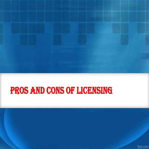 Ip licensing