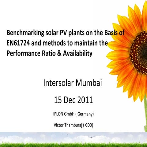 Solar Power Plant Design and PV Syst | PPTX