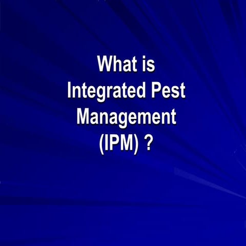 Economical basis of IPM - Economic Thresholds | PPT