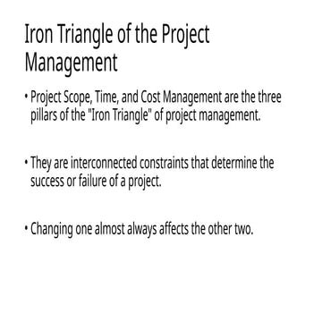 IPM- Scope-Time-Cost.pptx for business management | PPTX