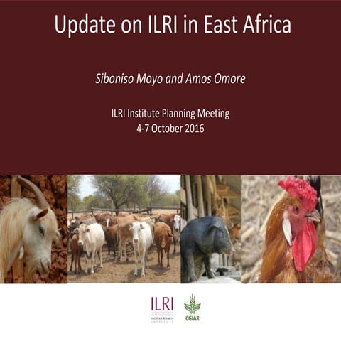 Update on ILRI in East Africa