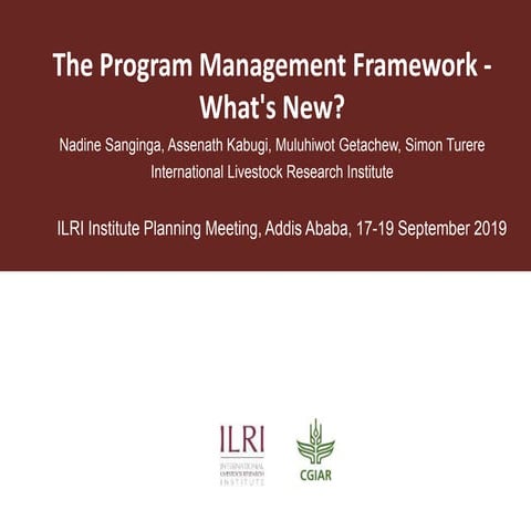 The Program Management Framework—What's New? | PPT